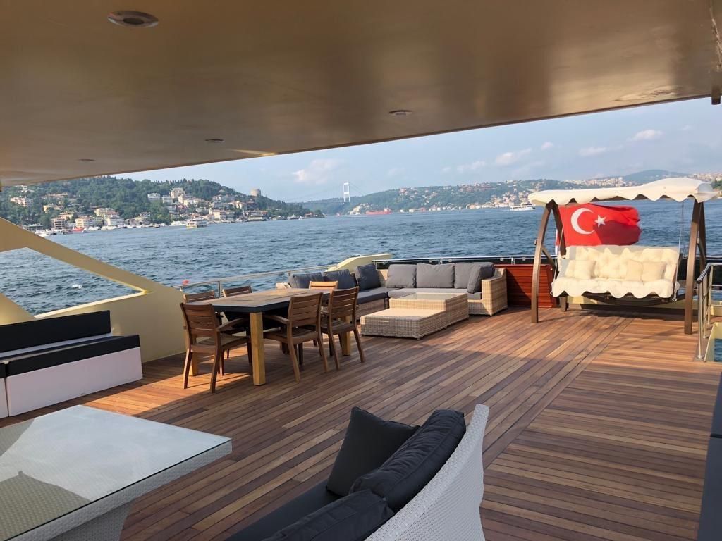 Guests enjoy premium comfort and entertainment on LUX ÇNG yacht.