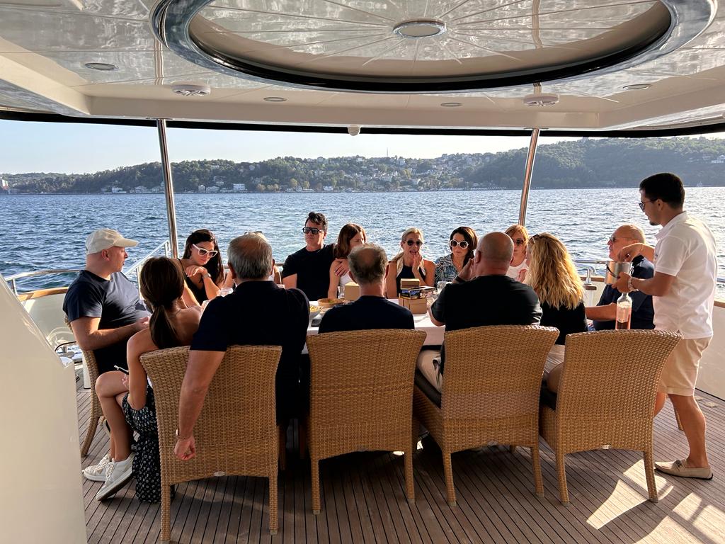 Istanbul yacht rental with bespoke culinary dining experience.