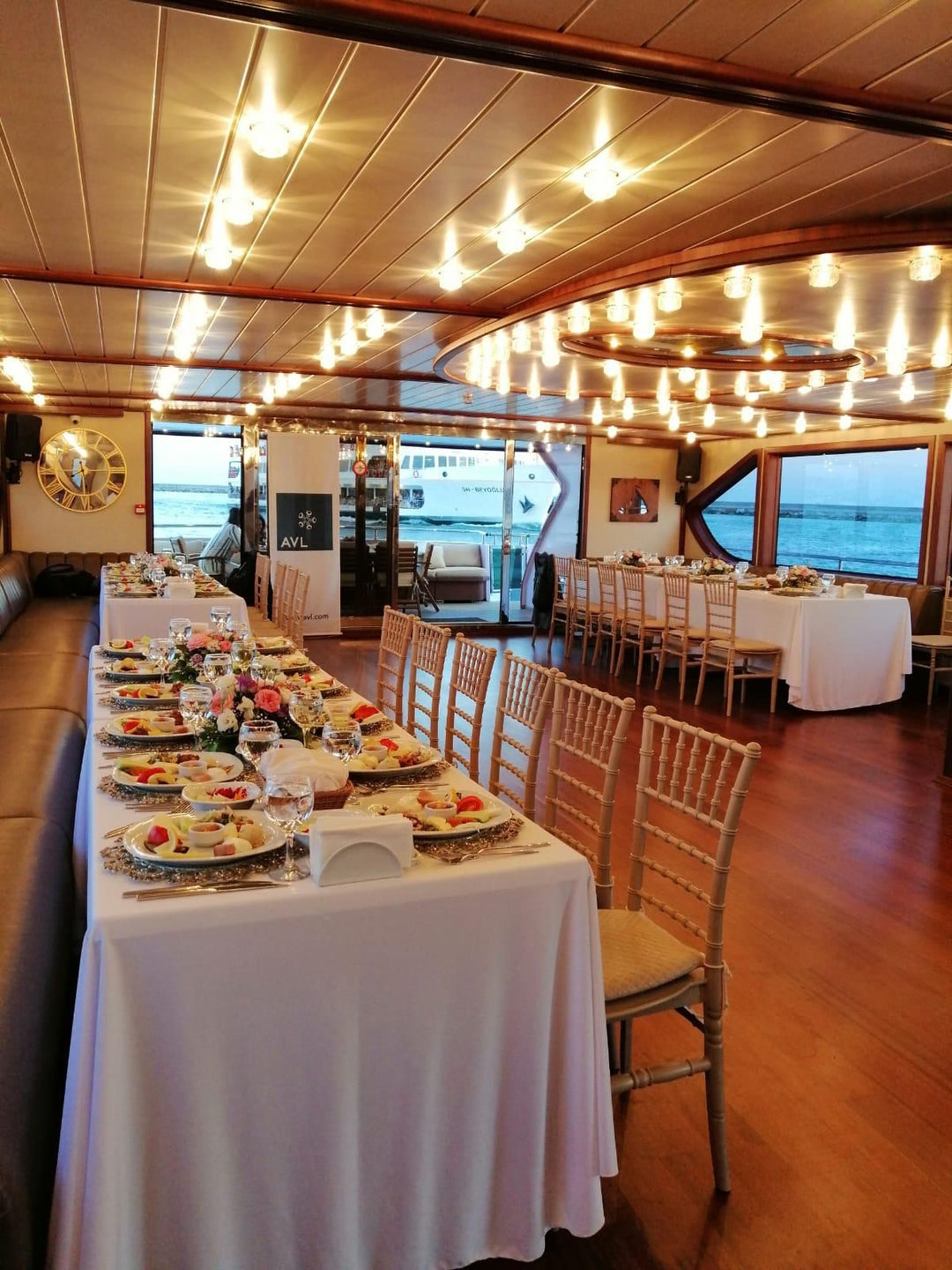 Exclusive wine tasting event on a yacht in Istanbul.