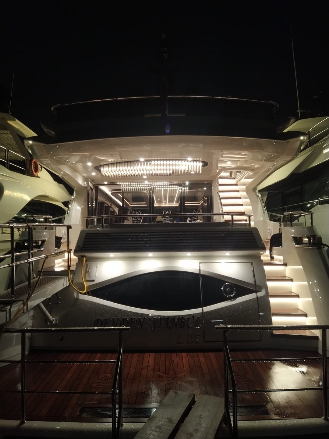 Relax in the cool, air-conditioned comfort of our yacht's cabin while cruising Istanbul's waters.