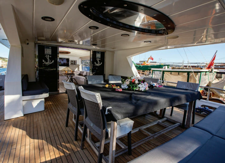 Modern electrical system on a luxurious Bosphorus yacht