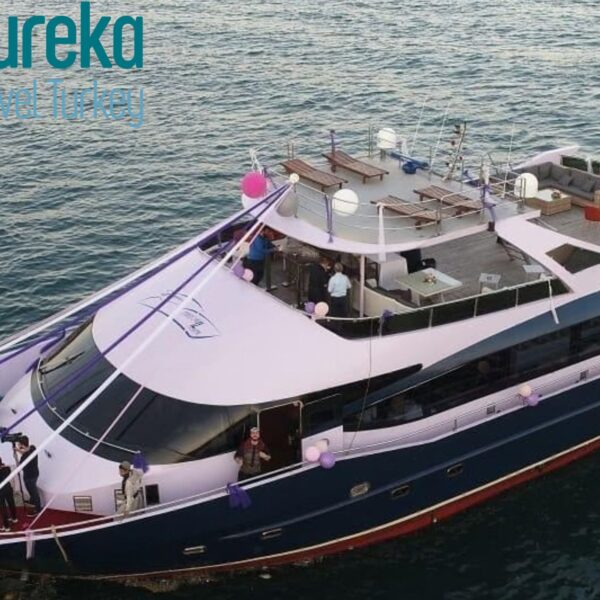 Lux CNG mega yacht charter in Istanbul with capacity for 150 guests