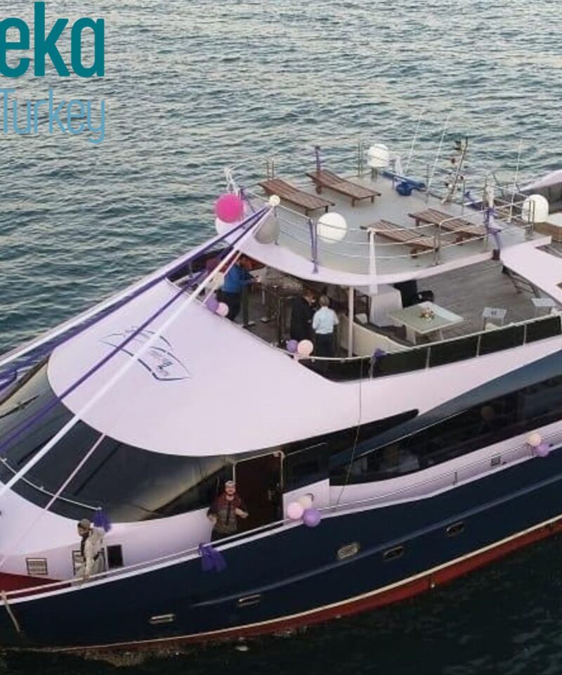 Lux CNG mega yacht charter in Istanbul with capacity for 150 guests