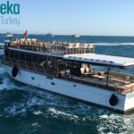 Lux KCMZ private motor yacht charter sailing along the Bosphorus Istanbul