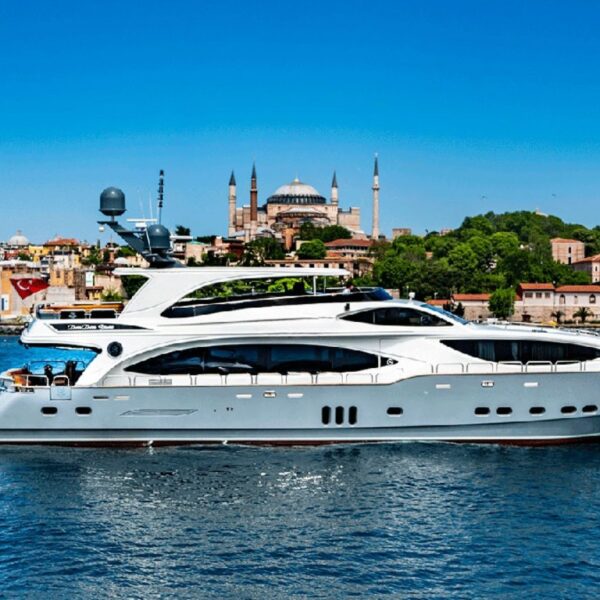 luxury yacht charter Istanbul Lux MEG super yacht exterior view