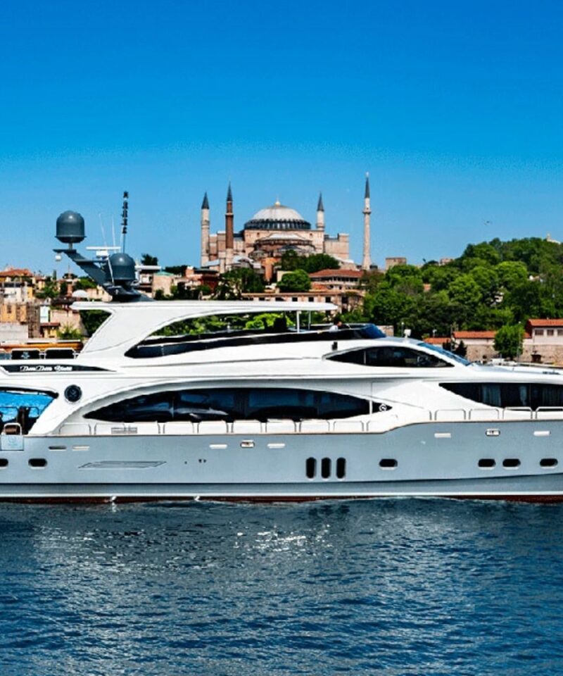luxury yacht charter Istanbul Lux MEG super yacht exterior view