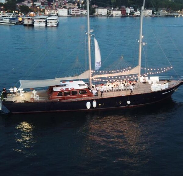 Luxury yacht charter in Istanbul Lux BOOM exterior view