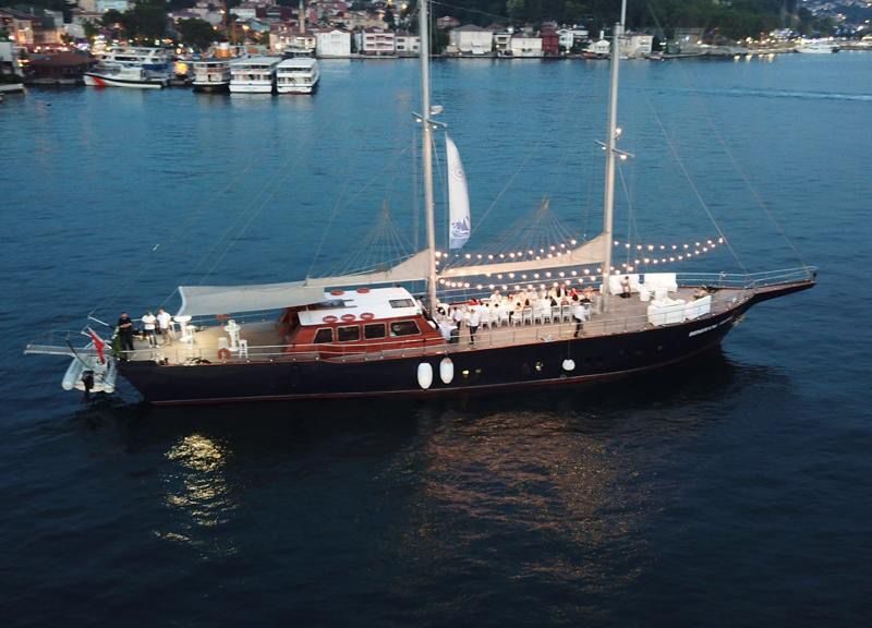 Luxury yacht charter in Istanbul Lux BOOM exterior view