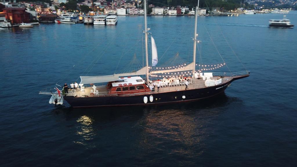 Luxury yacht charter in Istanbul Lux BOOM exterior view
