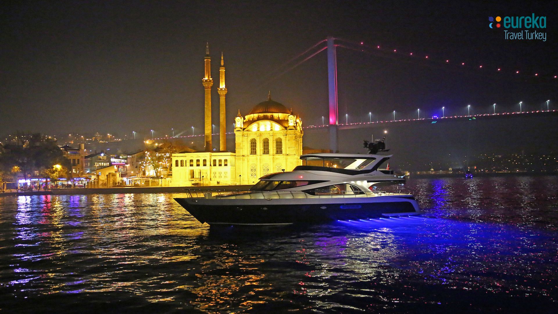 evening private yacht cruise on the bosphorus in istanbul