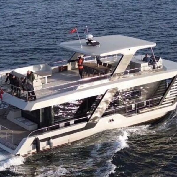 Modern private yacht for 60 guests on the Bosphorus in Istanbul